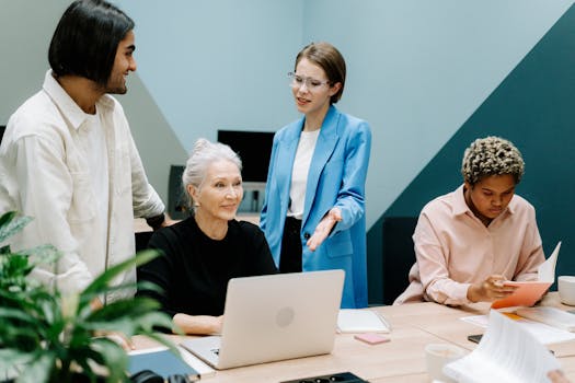 women in tech discussing sustainable innovations