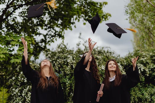 women celebrating their achievements