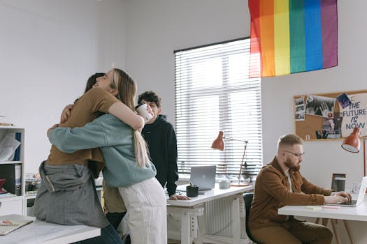 supportive group of women in tech