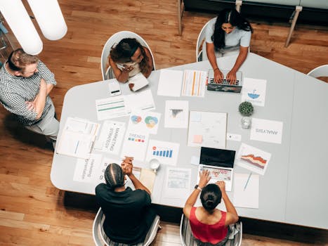 women in tech discussing their projects