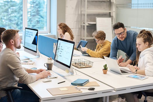 woman in a tech meeting